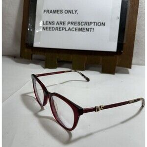 Diane Von Furstenberg Eyeglasses Frame DVF 5094 600 49-19-135 Burgundy Flex D268